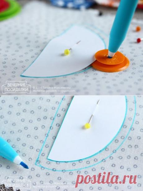 Разметка припусков на швы / Seam allowance - Вечерние посиделки