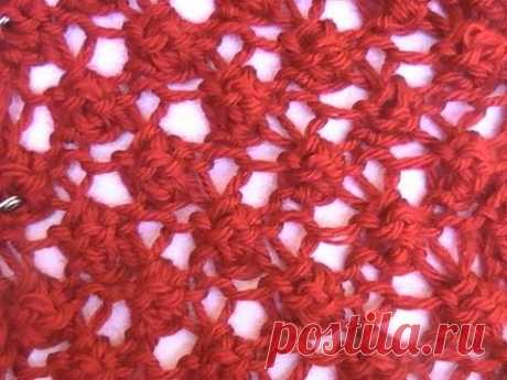 Como Tejer Punto ENCAJE DE FRESAS-Strawberry Stitch 2 Agujas (1)