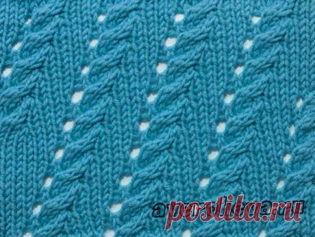 Узор 687 « Диагонали из кос»