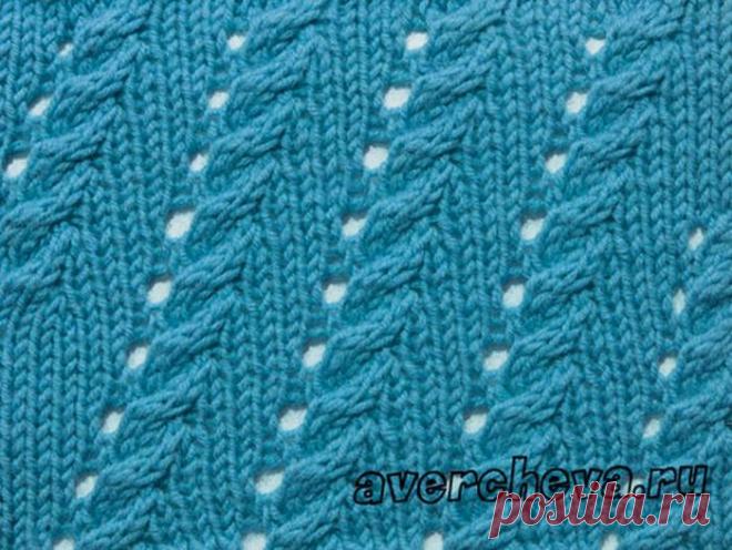 Узор 687 « Диагонали из кос»