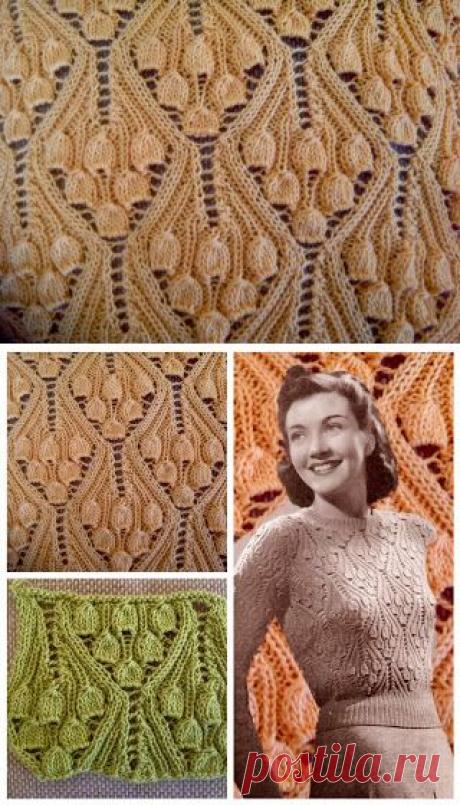 ОЧЕНЬ КРАСИВЫЙ УЗОР СПИЦАМИ