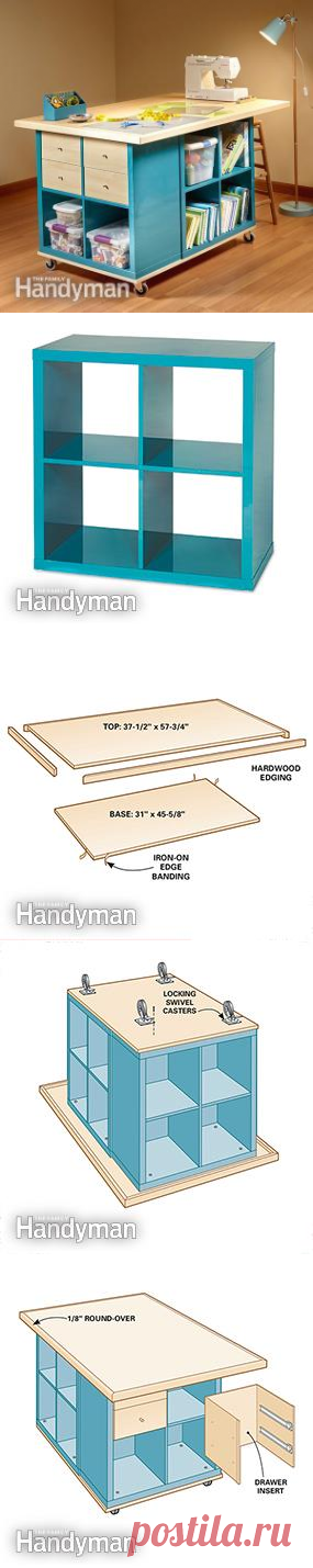 Ikea Kallax Hack: Craft Room Storage | The Family Handyman