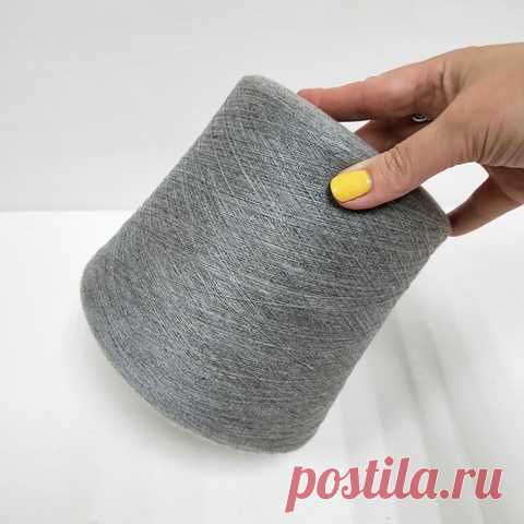 Пряжа Кашемир 100%, Loro Piana, Top cashmere, Светло-серый меланж, 2/48, 2400 м в 100 г – купить в Москве по низкой цене 13.10 руб с доставкой по России | #TSSknitting Итальянская пряжа на бобинах