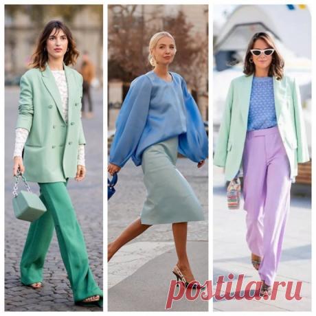 Подборка образов с мятными оттенками