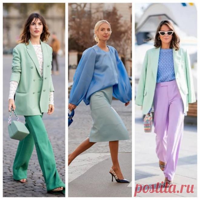 Подборка образов с мятными оттенками