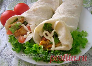 Рецепт домашней шаурмы в лаваше с курицей