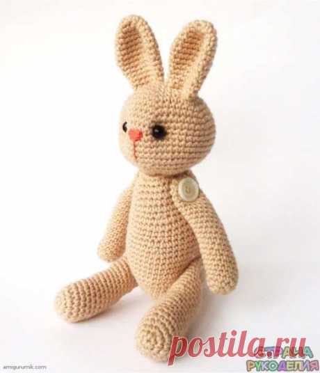 Вязаный зайка. Описание - Игрушки - Рукоделие и творчество - Рукоделие