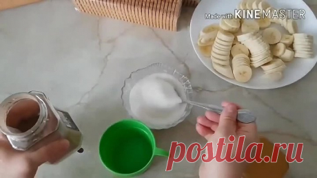 Торт "ПАНЧО" без выпечки с бананами. Цыганка готовит.