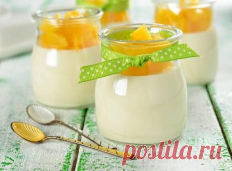 Панакота с персиками - Кулинарные рецепты от Веселого Жирафа