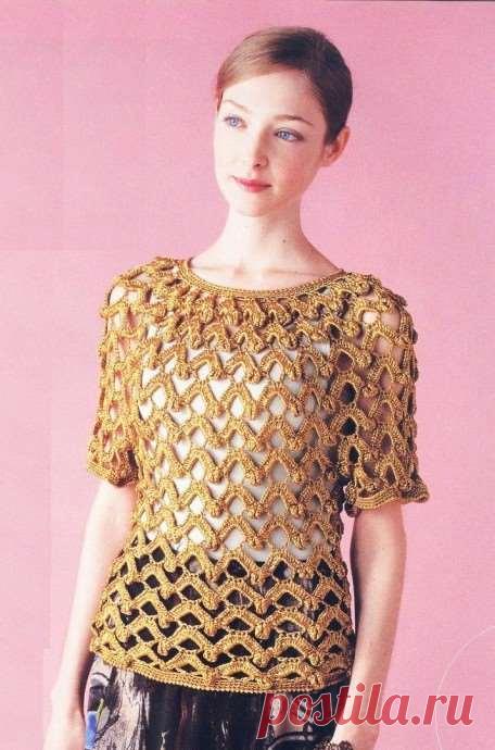 Оригинальный ажурный топ | Краше Всех
