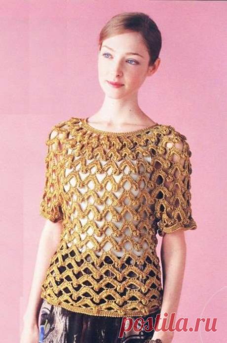 Оригинальный ажурный топ | Краше Всех