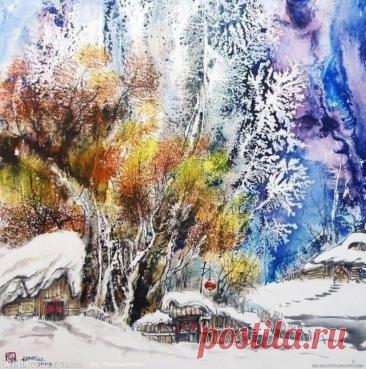 Еще одно мгновение Зимы...Китайский художник Bai Haoran