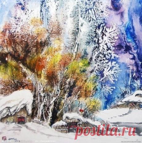 Еще одно мгновение Зимы...Китайский художник Bai Haoran