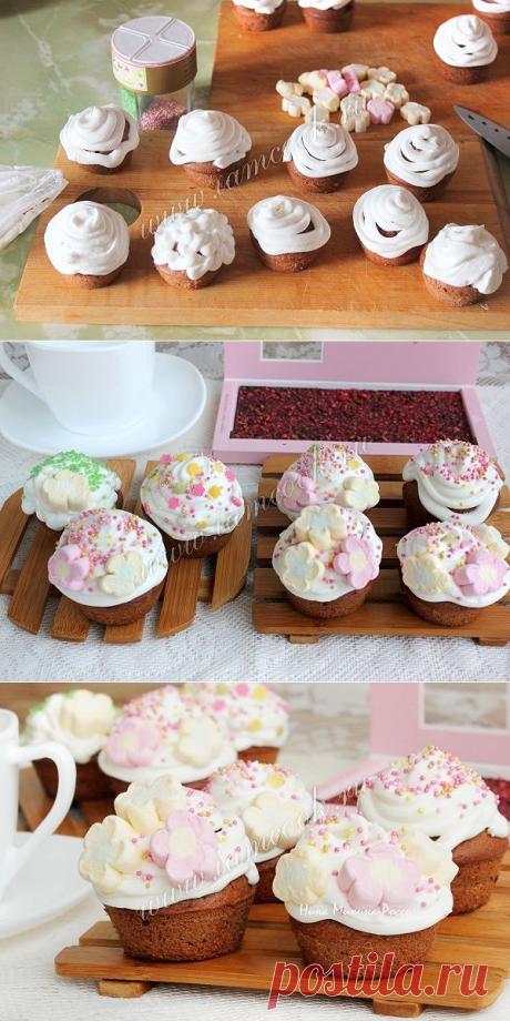 Шоколадные капкейки, рецепт с фото.