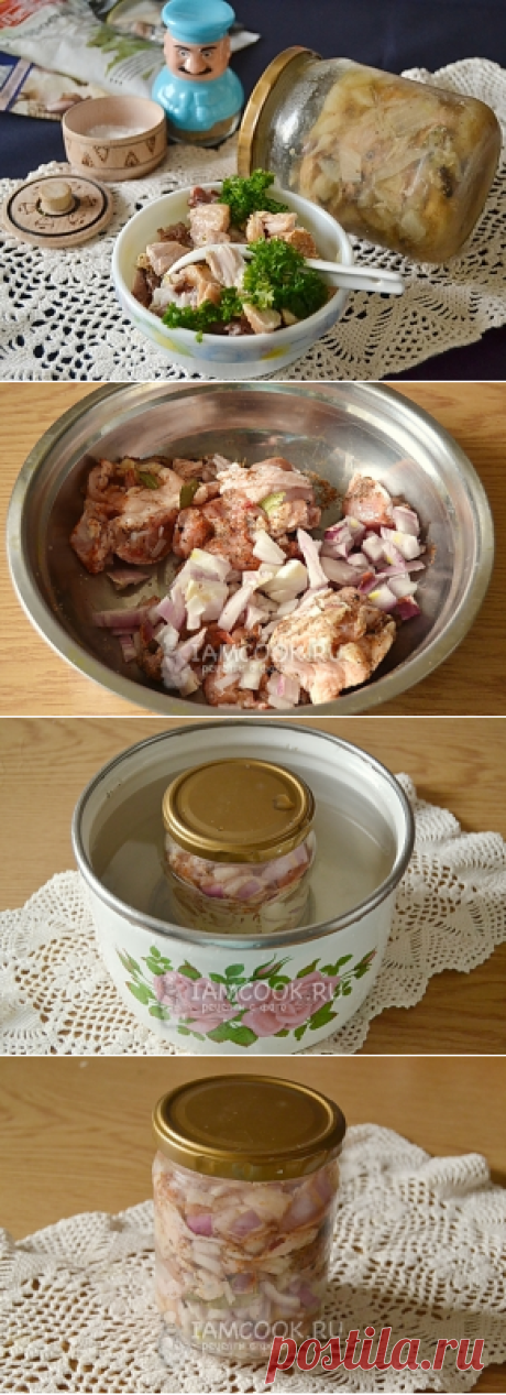 Тушенка из курицы в домашних условиях — рецепт с фото