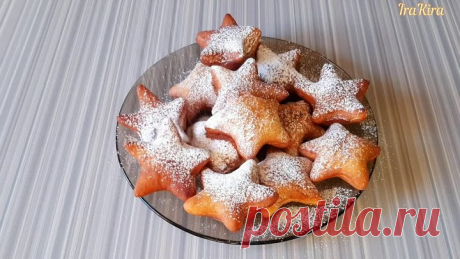 Мягкие пышки на сметане. Готовятся очень быстро!