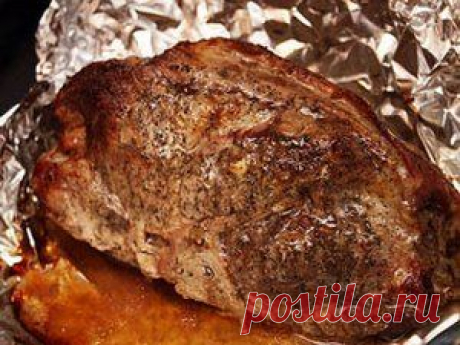 Свинина, запеченная в фольге. Просто и очень вкусно!