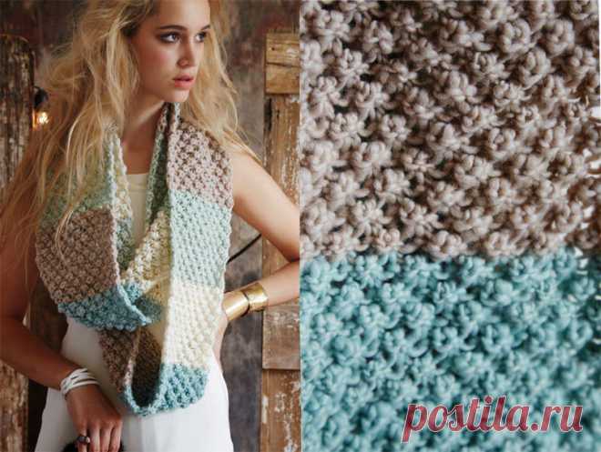 Длинный снуд от Jacqueline Van Dillen (Vogue Knitting, Fall 2014) вязаный спицами | Strikky.ru