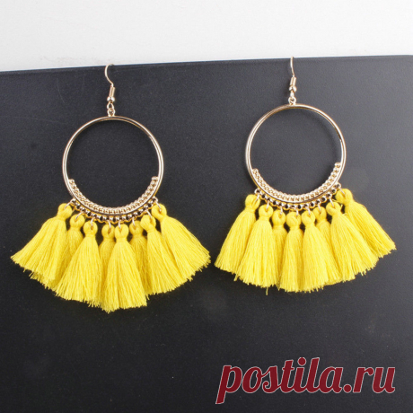Vintage Women Bohemian Earrings Long Tassel Fringe Boho Dangle Earrings Jewelry | eBay