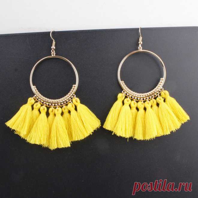 Vintage Women Bohemian Earrings Long Tassel Fringe Boho Dangle Earrings Jewelry | eBay