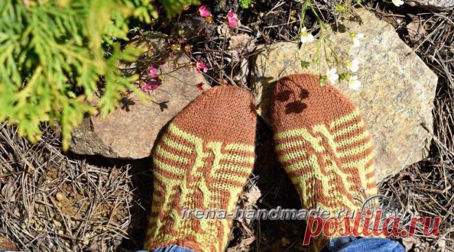 Носки «Задорные жирафики» (вязание, схемы, фото и видео) - Irena Handmade
