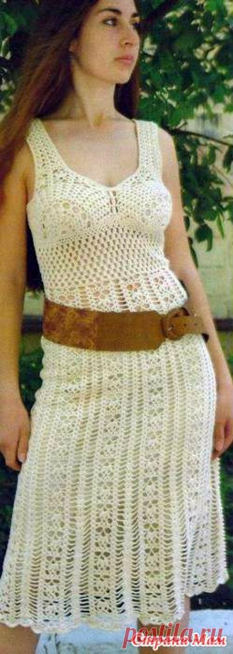 *Симпатичный сарафан. - Все в ажуре... (вязание крючком) - Страна Мам