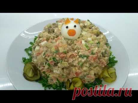 Оливье с тунцом - находка для праздничного стола/невероятно вкусно