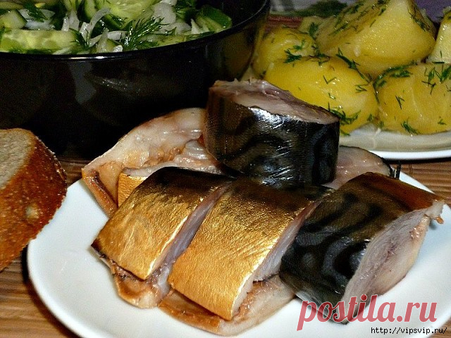 очень вкусная скумбрия домашнего приготовления