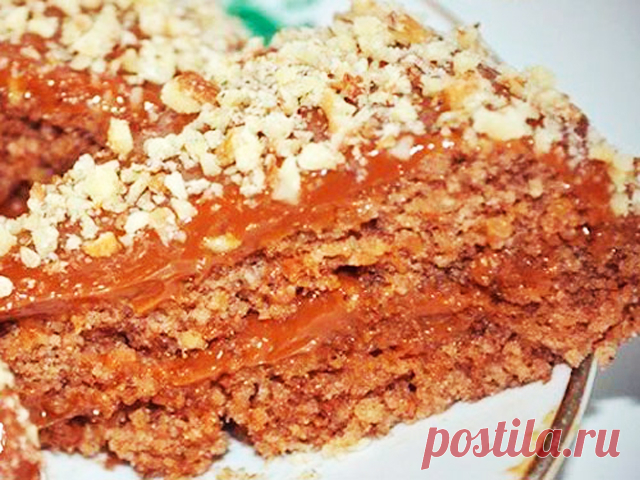 5-минутный ореховый торт без муки и масла - Вкуснотища необыкновенная!: 5-минутный ореховый торт без муки и масла