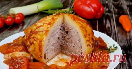 Фаршированная капуста с овощами в духовке - Со Вкусом