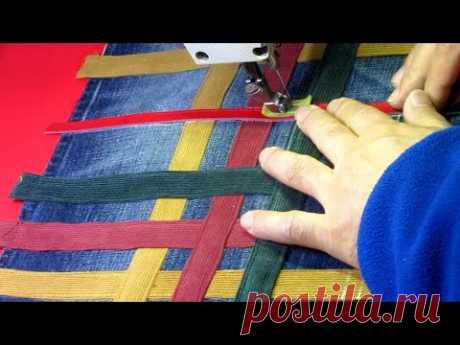DIY안입는 코듀로이 바지로 "버버*"도 울고갈 체크 가방을 만들어요!/make a better check-patterned bag than "BURBERR*"