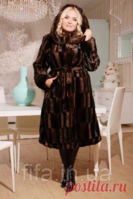 Шуба под норку длинная с капюшоном: продажа, цена в Полтаве. дубленки женские от 