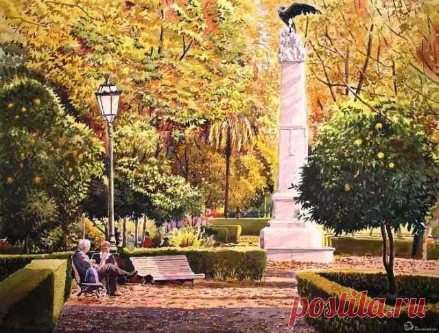 Акварельные картины. Francisco Molina Balderas