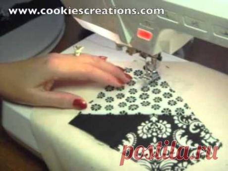 Crazy Quilting in Black and White - YouTube