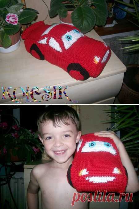 Вязание для детей - Вязаная игрушка-подушка » Вязание крючком - схемы, видео, уроки