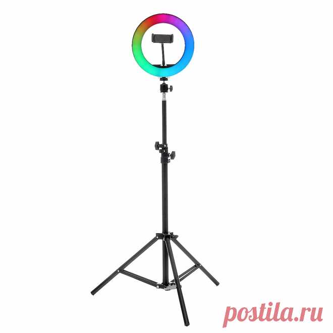 8/10inch 360° Adjustment RGB LED Ring Light Full Color LED Selfie Fill Light Ph - US$19.99