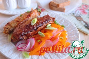 Крылья индейки в горчичном маринаде - кулинарный рецепт