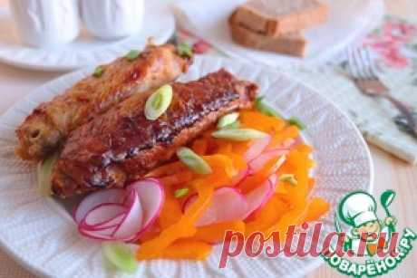 Крылья индейки в горчичном маринаде - кулинарный рецепт