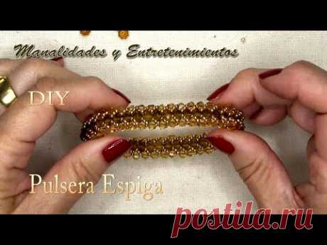 DIY - Pulsera Espiga Rondeles Tupis y Semillas