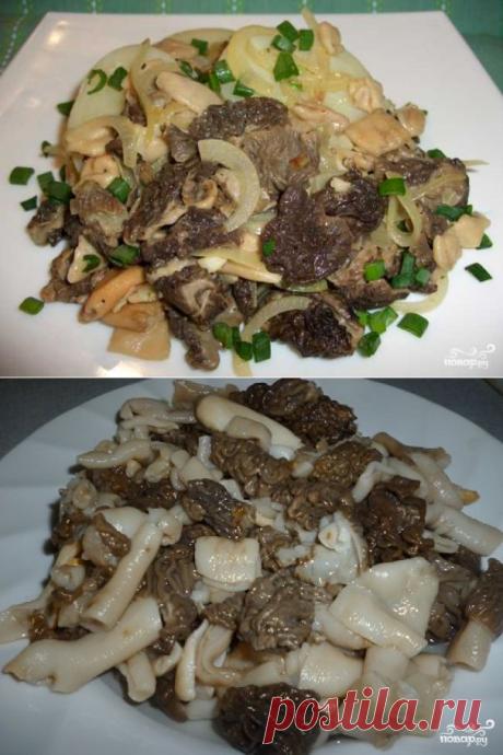 Жареные сморчки - пошаговый кулинарный рецепт на Повар.ру