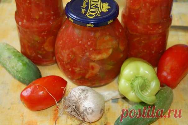 Салат с огурцами «Зимняя сказка»