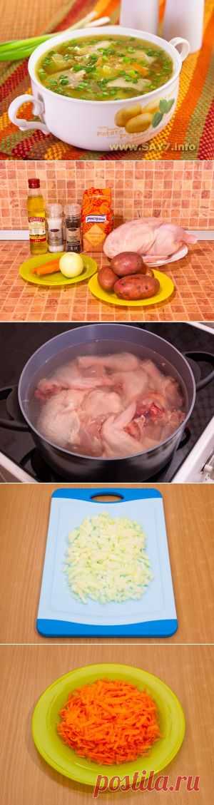 Куриный суп с чечевицей