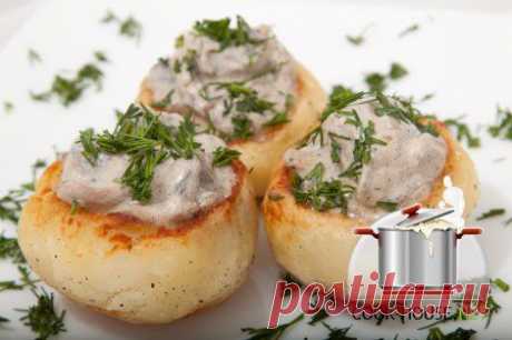 ФАРШИРОВАННЫЙ ГРИБАМИ КАРТОФЕЛЬ