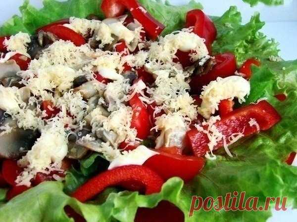 Очень вкусный салат с красным перцем