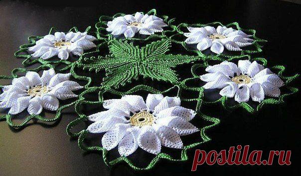 Новости  Салфетка Ромашки