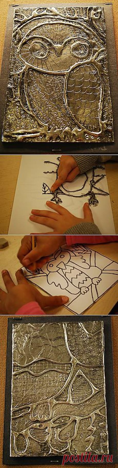 Декор фольгой..