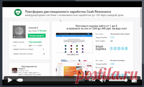 Cash Resonance - платформа с возможностью дистанционного заработка до 150 Евро в день!