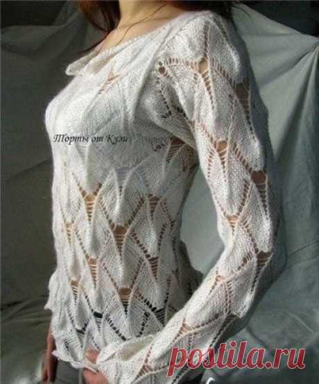 Ажурный узор для пуловера / Западло