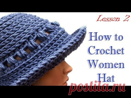 #Crochet #hat как вязать шапку крючком МК 2