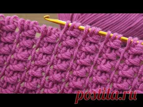 Wonderful💯👌 New model Tunisian crochet baby blanket pattern for beginners online tutorial#tunisian